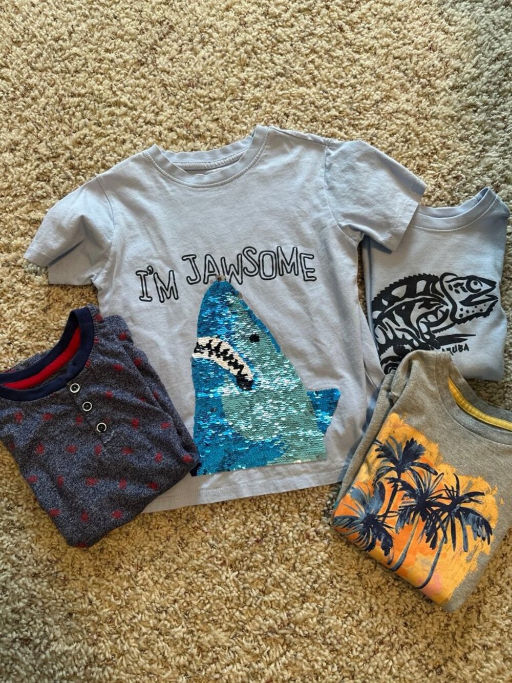 Set of 4 4T kids shirt bundle